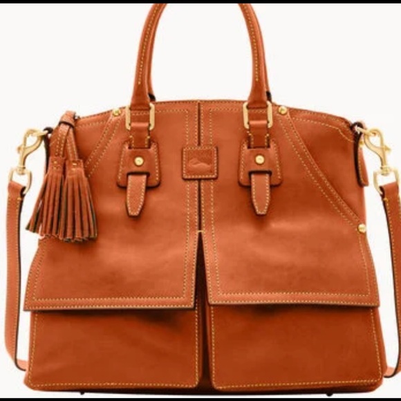 Dooney and Bourke Clayton Florentine Leather in Natural $250 - Picture 2 of 12